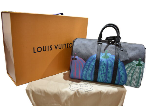 imgrc0093488828 Louis Vuitton Keepall Bandouliere 45 Yayoi Kusama Monogram Eclipse Pumpkin Bag