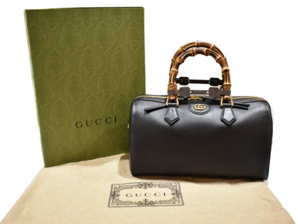 imgrc0093518588 Gucci Diana Bamboo Bag Leather Black