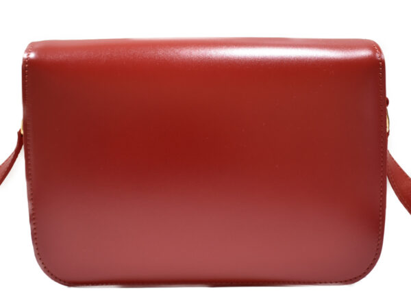 imgrc0093518919 Celine Classic Triomphe Shiny Calfskin Shoulder Bag Red