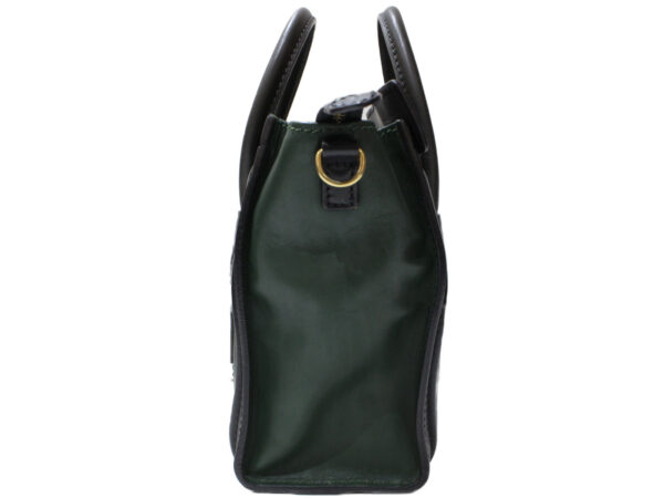 imgrc0093703191 Celine Luggage Nano Smooth Calfskin Handbag Shoulder Bag Black Green