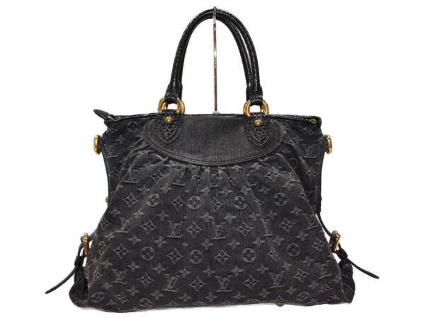 imgrc0093948299 Louis Vuitton Neo Cabby GM Handbag Monogram Denim Black