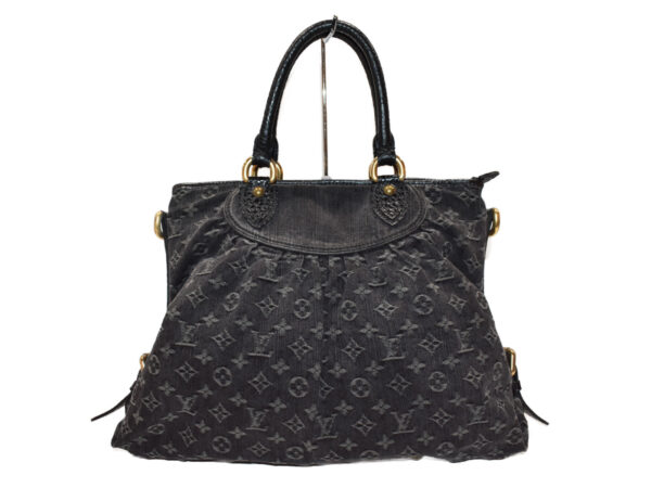 imgrc0093948319 Louis Vuitton Neo Cabby GM Handbag Monogram Denim Black