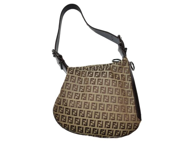 imgrc0094019279 Fendi Zucchino Shoulder Bag Beige Brown