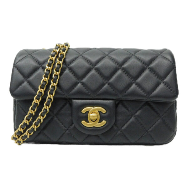 imgrc0094027050 Chanel Matelasse Lambskin Chain Shoulder Bag Coco Ball Black