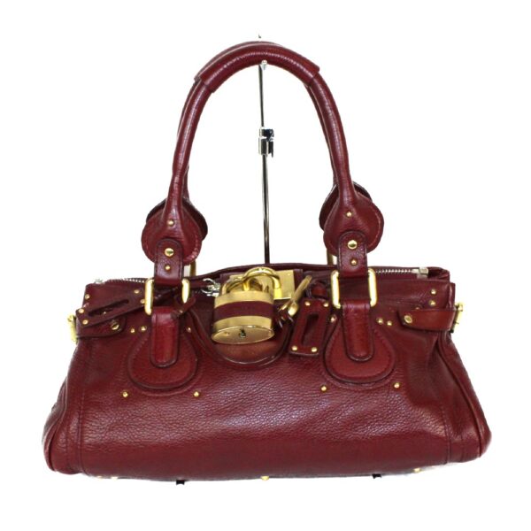 imgrc0094163529 Chloe Paddington Handbag Leather Bordeaux