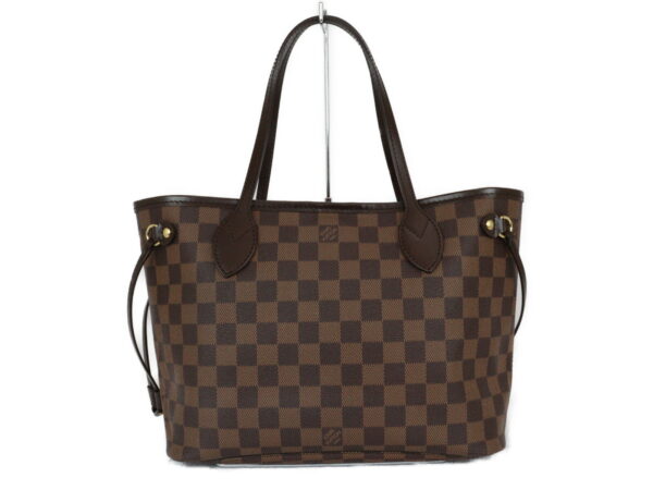 imgrc0094165892 Louis Vuitton Neverfull PM Damier Canvas Tote Bag Brown