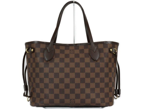 imgrc0094165893 Louis Vuitton Neverfull PM Damier Canvas Tote Bag Brown