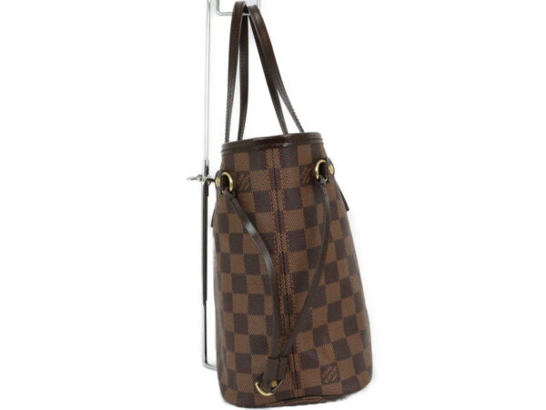 imgrc0094165895 Louis Vuitton Neverfull PM Damier Canvas Tote Bag Brown