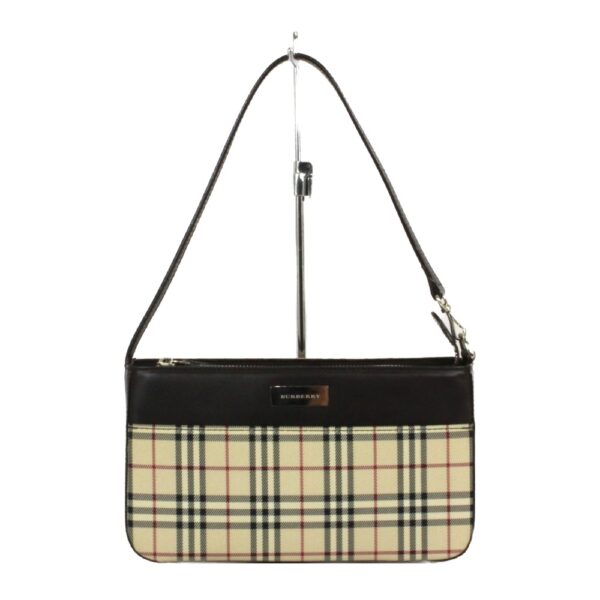 imgrc0094206575 Burberry Nova Check Canvas Leather Handbag Beige Black