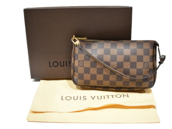 imgrc0094207611 Louis Vuitton Pochette Accessoire Mini Handbag Canvas Damier Ebene Brown