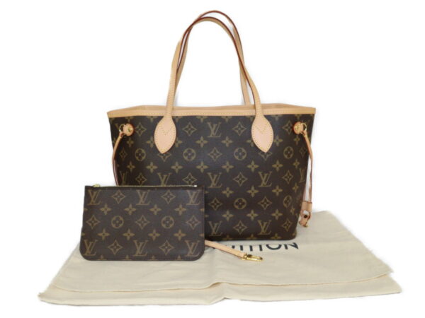 imgrc0094217177 Louis Vuitton Neverfull PM Monogram Canvas Tote Bag Brown