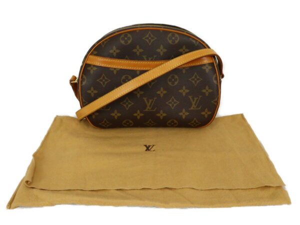 imgrc0094233333 Louis Vuitton Blois Monogram Canvas Shoulder Bag Brown