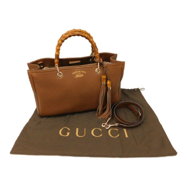 imgrc0094275038 Gucci Bamboo Shopper Floral Brown Tea