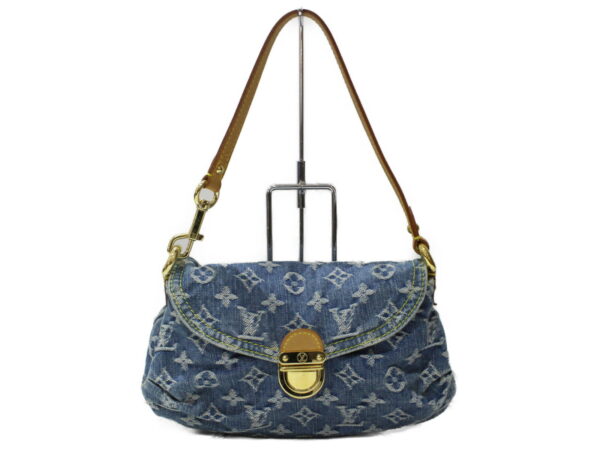 imgrc0094284037 Louis Vuitton Mini Pleaty Monogram Denim Handbag Blue