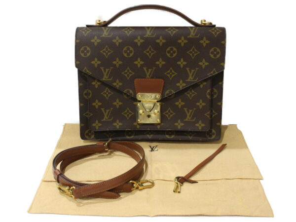 imgrc0094285011 Louis Vuitton Monceau 28 Monogram Canvas Shoulder Bag Brown