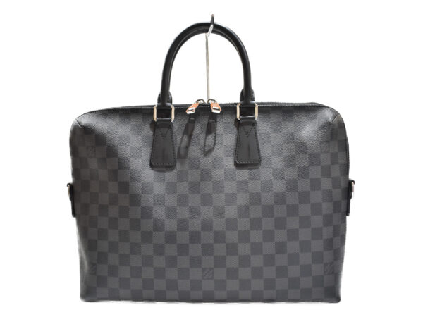 imgrc0094293904 Louis Vuitton Porte de Cumant Jour Shoulder Bag Damier Graphite Black