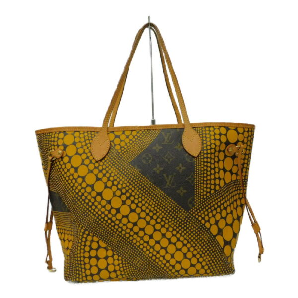 imgrc0094359888 Louis Vuitton Neverfull MM Jaune Pumpkin Dot Tote Bag Brown