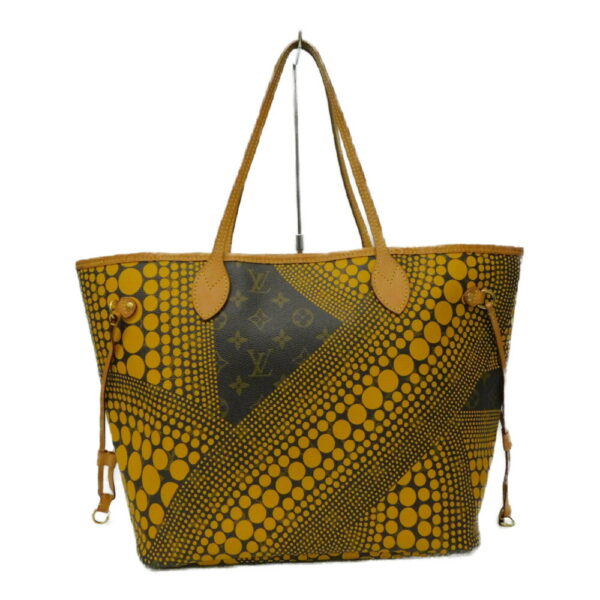 imgrc0094359889 Louis Vuitton Neverfull MM Jaune Pumpkin Dot Tote Bag Brown