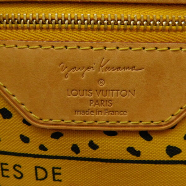 imgrc0094359894 Louis Vuitton Neverfull MM Jaune Pumpkin Dot Tote Bag Brown