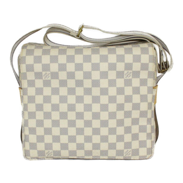 imgrc0094552818 Louis Vuitton Naviglio Damier Azur Messenger Bag White Gray