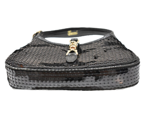 imgrc0094560222 Gucci Jackie 1961 Handbag Leather Sequin Black