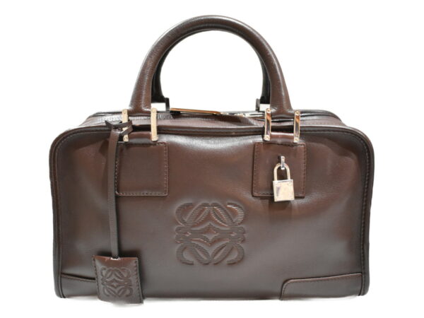 imgrc0094560429 Loewe Amazona Handbag Leather Brown