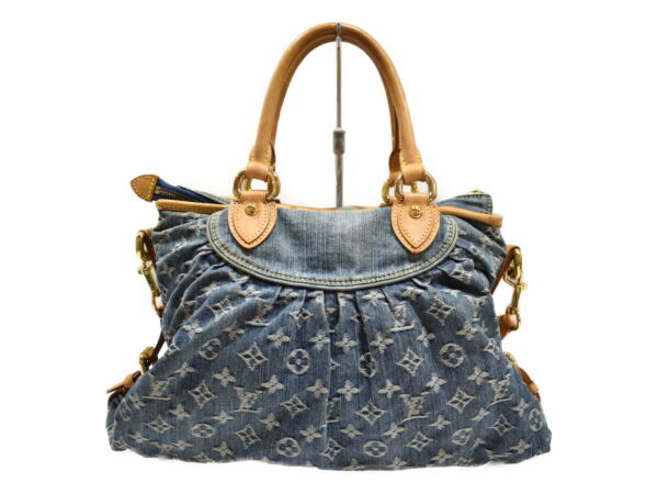 imgrc0094560809 Louis Vuitton Neo Cabby MM 2WAY Bag Monogram Denim Blue