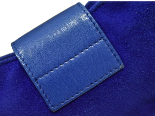 imgrc0094561741 Fendi Mini Croissant Suede Leather Blue