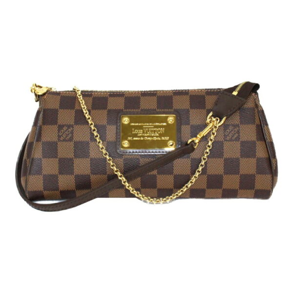 imgrc0094694920 Louis Vuitton Eva Damier Canvas Chain Shoulder Bag Brown