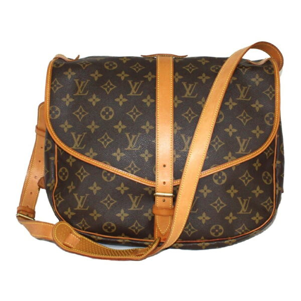 imgrc0094726088 Louis Vuitton Saumur 35 Monogram Canvas Messenger Bag Brown