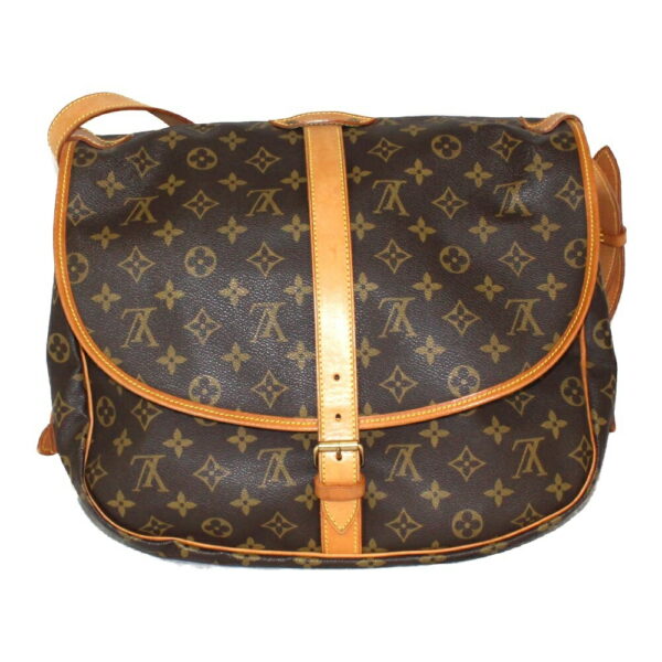 imgrc0094726089 Louis Vuitton Saumur 35 Monogram Canvas Messenger Bag Brown