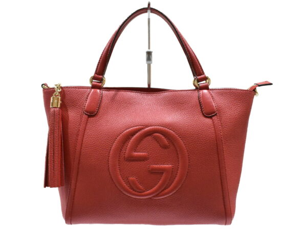 imgrc0094787525 Gucci Soho 2WAY Bag Leather Red