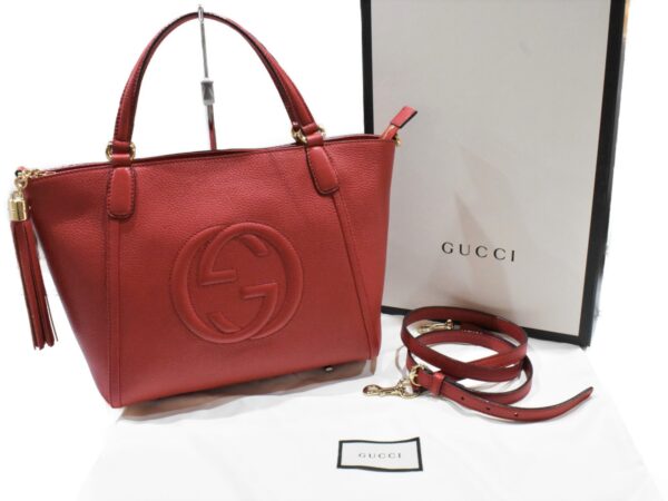 imgrc0094787544 Gucci Soho 2WAY Bag Leather Red