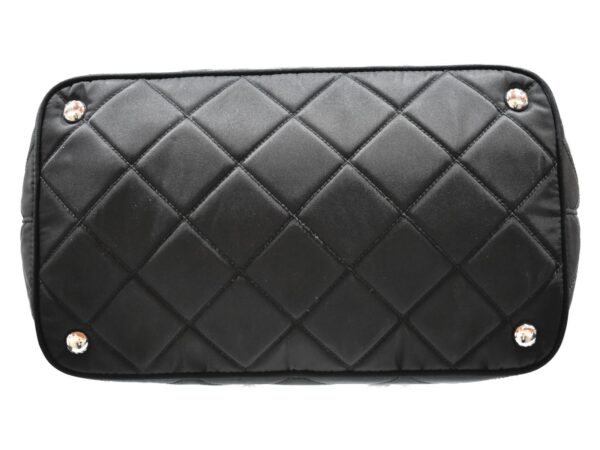 imgrc0094796934 Prada Quilted Chain Shoulder Bag Nylon Black