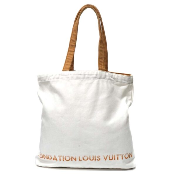 imgrc0094804392 Louis Vuitton Fondation Tote Bag White Brown