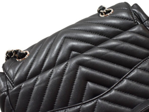 imgrc0094807194 Chanel V Stitch Lambskin Backpack Black