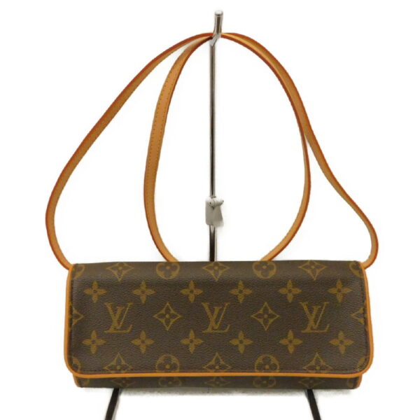 imgrc0094840813 Louis Vuitton Pochette Twin GM Monogram Shoulder Bag Brown