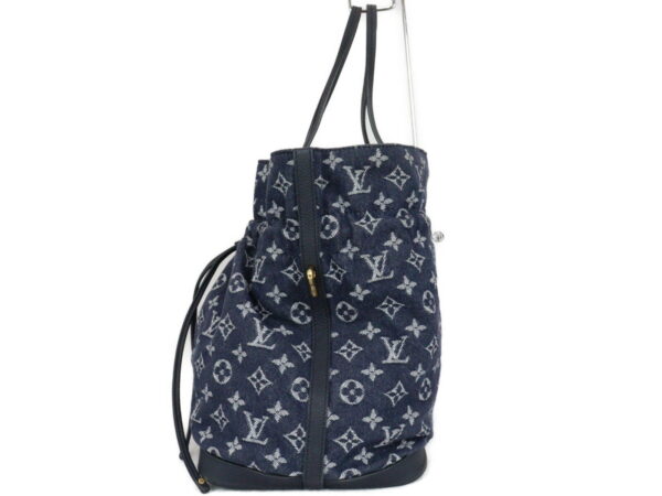 imgrc0094873609 Louis Vuitton Noeful MM Monogram Denim Tote Bag Blue