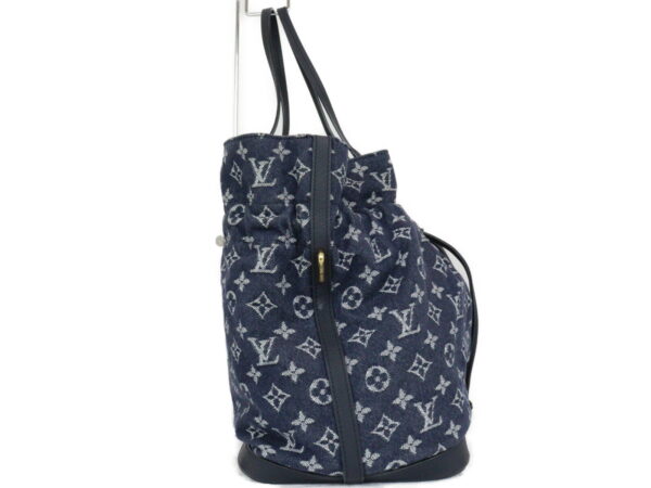 imgrc0094873610 Louis Vuitton Noeful MM Monogram Denim Tote Bag Blue