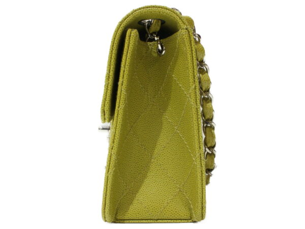 imgrc0094876689 Chanel Classic Square Flap Chain Shoulder Bag Yellow Green