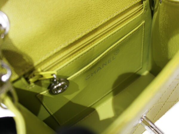 imgrc0094876692 Chanel Classic Square Flap Chain Shoulder Bag Yellow Green