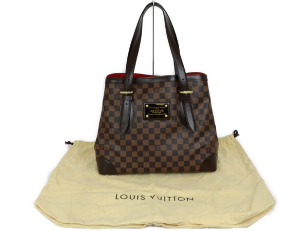 imgrc0094904296 Louis Vuitton Hampstead MM Damier Canvas Tote Bag Brown