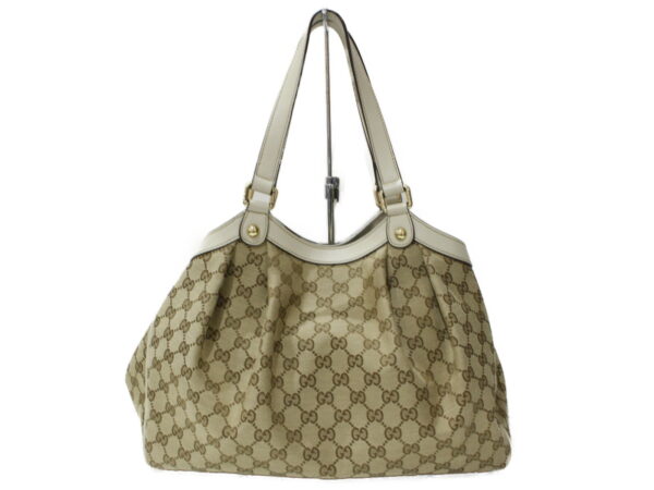 imgrc0094926187 Gucci GG Canvas Tote Bag Beige Ivory