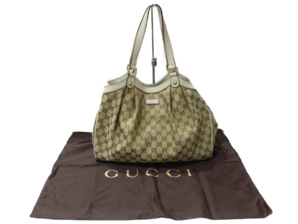 imgrc0094926208 Gucci GG Canvas Tote Bag Beige Ivory