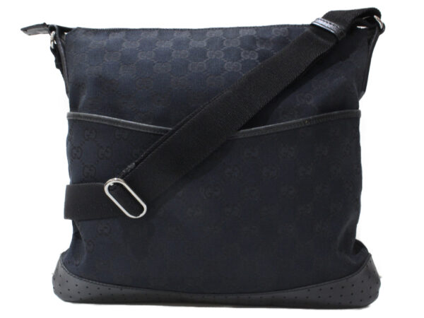 imgrc0094945950 Gucci GG Canvas Shoulder Bag Black