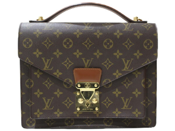 imgrc0095002365 Louis Vuitton Monceau 28 Monogram Canvas Shoulder Bag Brown