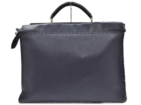 imgrc0095037387 Fendi Peekaboo Fit Selleria Leather Navy Blue