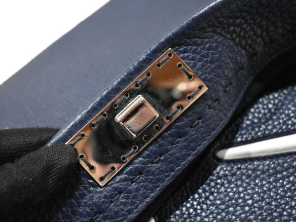 imgrc0095037398 Fendi Peekaboo Fit Selleria Leather Navy Blue