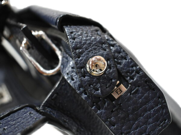 imgrc0095037400 Fendi Peekaboo Fit Selleria Leather Navy Blue