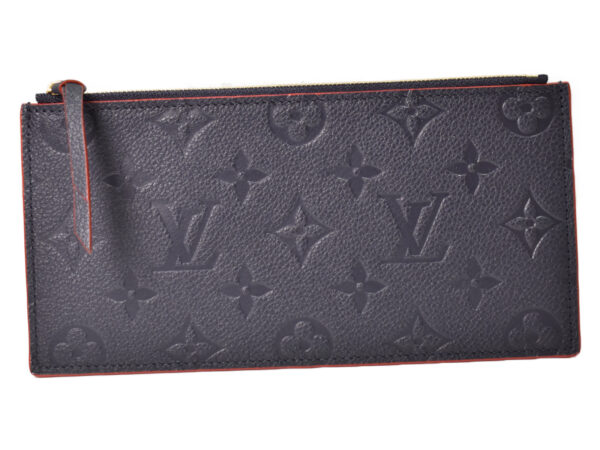 imgrc0095082990 Louis Vuitton Pochette Félicie Wallet Bag Empreinte Leather Marine Rouge Navy